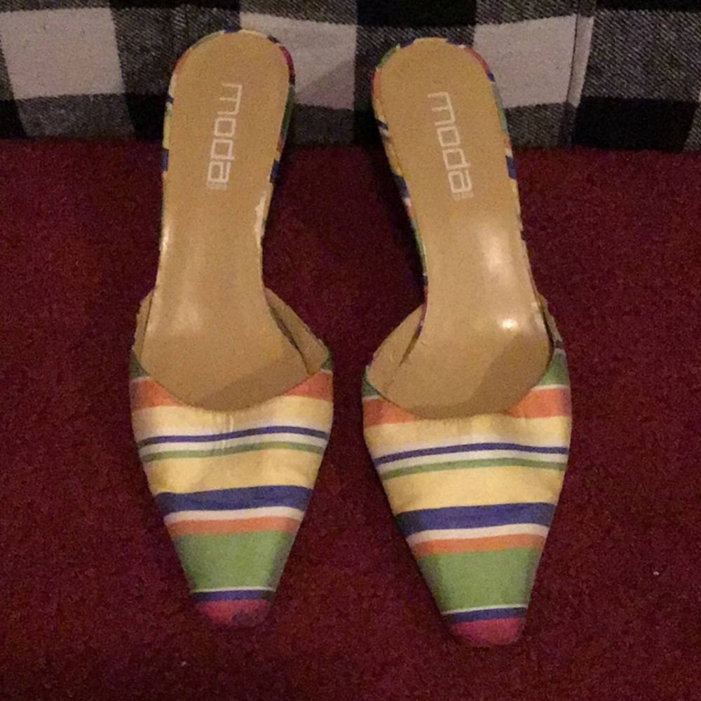 Cute Multicolored Short Heels